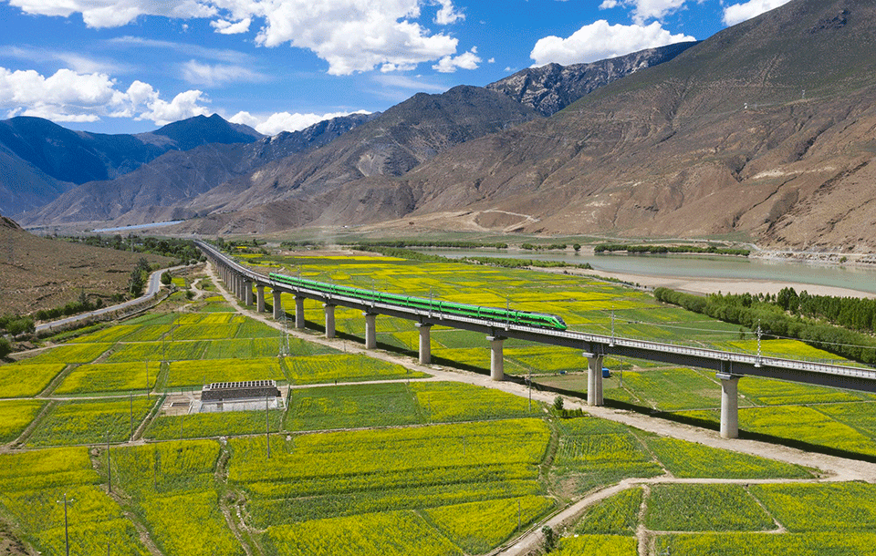 El turismo llega al Tíbet en ferrocarril